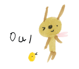 Anano Rabbit U-pi sticker #7558653