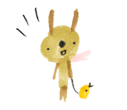 Anano Rabbit U-pi sticker #7558664