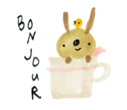 Anano Rabbit U-pi sticker #7558665