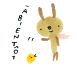 Anano Rabbit U-pi sticker #7558688
