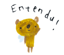 Anano Bear Ku-pi sticker #7558862