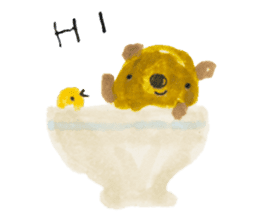 Anano Bear Ku-pi sticker #7558882