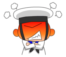 Taiwan Cute Navy sticker #7559965