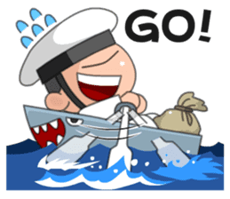 Taiwan Cute Navy sticker #7559969