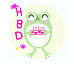 Mr.&Mrs.Green Frog sticker #7560301