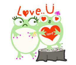 Mr.&Mrs.Green Frog sticker #7560306