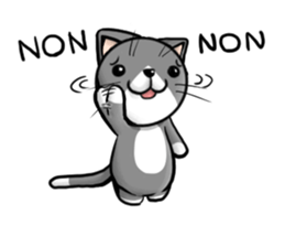 Stickers with a pretty cat (french) sticker #7560415