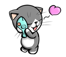 Stickers with a pretty cat (french) sticker #7560438