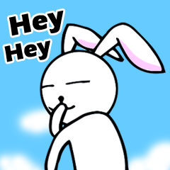 Cute Pink Rabbit Stickers