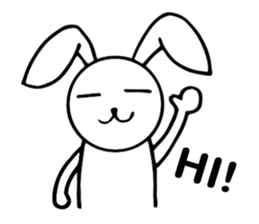 Cute Pink Rabbit Stickers sticker #7560732