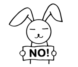 Cute Pink Rabbit Stickers sticker #7560734