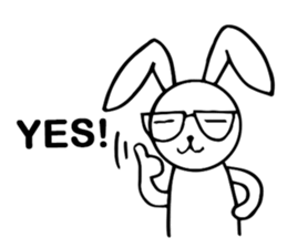 Cute Pink Rabbit Stickers sticker #7560735