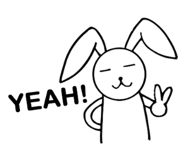 Cute Pink Rabbit Stickers sticker #7560736