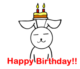 Cute Pink Rabbit Stickers sticker #7560741