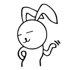 Cute Pink Rabbit Stickers sticker #7560742