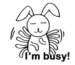 Cute Pink Rabbit Stickers sticker #7560743