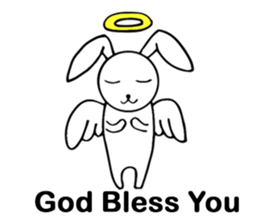 Cute Pink Rabbit Stickers sticker #7560745