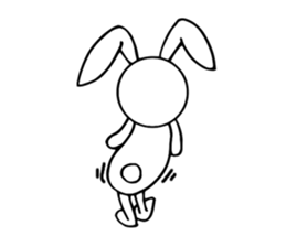 Cute Pink Rabbit Stickers sticker #7560748