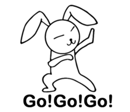 Cute Pink Rabbit Stickers sticker #7560751