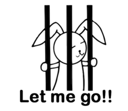 Cute Pink Rabbit Stickers sticker #7560752