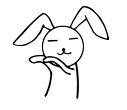 Cute Pink Rabbit Stickers sticker #7560754