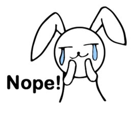 Cute Pink Rabbit Stickers sticker #7560757