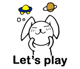 Cute Pink Rabbit Stickers sticker #7560759