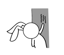 Cute Pink Rabbit Stickers sticker #7560760