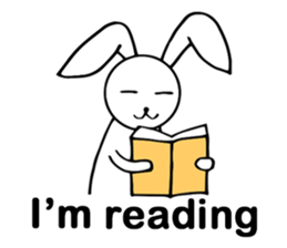 Cute Pink Rabbit Stickers sticker #7560762