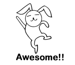 Cute Pink Rabbit Stickers sticker #7560763