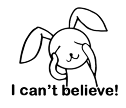 Cute Pink Rabbit Stickers sticker #7560765