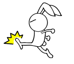 Cute Pink Rabbit Stickers sticker #7560769