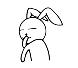 Cute Pink Rabbit Stickers sticker #7560770