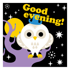 Cute girl & animals,for daily greeting