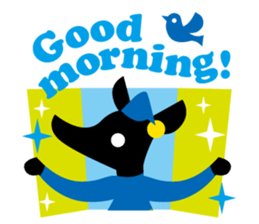 Cute girl & animals,for daily greeting sticker #7561228