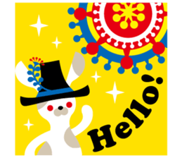 Cute girl & animals,for daily greeting sticker #7561229