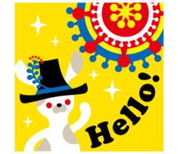 Cute girl & animals,for daily greeting sticker #7561229