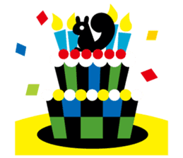 Cute girl & animals,for daily greeting sticker #7561235