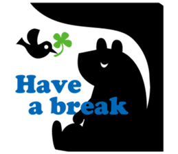 Cute girl & animals,for daily greeting sticker #7561236