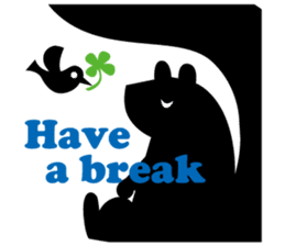 Cute girl & animals,for daily greeting sticker #7561236