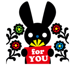 Cute girl & animals,for daily greeting sticker #7561240