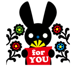 Cute girl & animals,for daily greeting sticker #7561240