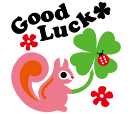 Cute girl & animals,for daily greeting sticker #7561242