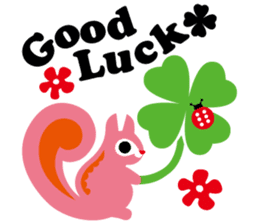 Cute girl & animals,for daily greeting sticker #7561242