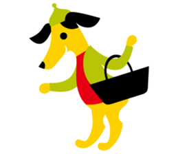 Cute girl & animals,for daily greeting sticker #7561248