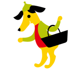 Cute girl & animals,for daily greeting sticker #7561248