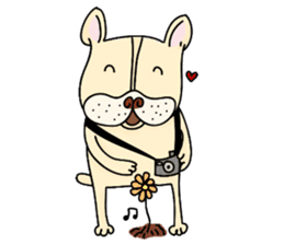 A lovely French Bulldog sticker #7561662