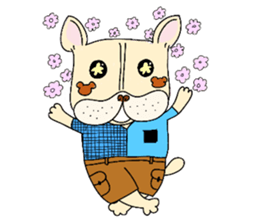 A lovely French Bulldog sticker #7561666