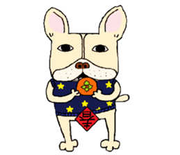 A lovely French Bulldog sticker #7561679