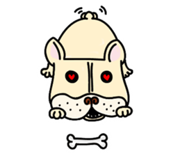 A lovely French Bulldog sticker #7561682